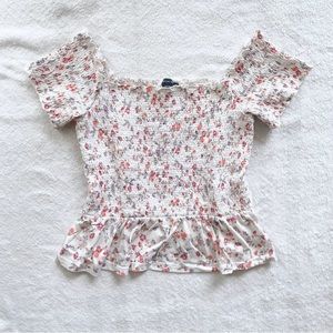 floral peplum top